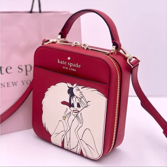 ❤️ Kate Spade New York C Disney VanityCruella Crossbody Bag New